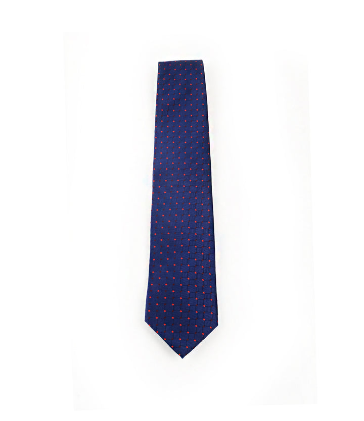 Blue & Red Checkmate Neck Tie