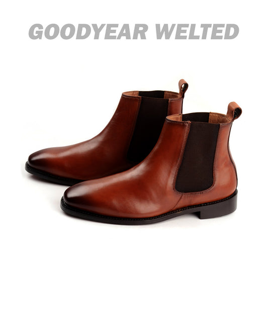 Pelle Santino - The Dapper Man - Goodyear Welted Chelsea Boots 