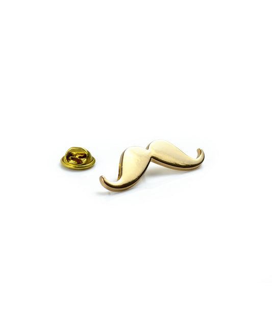 the dapper man - Golden Mustache Brooch