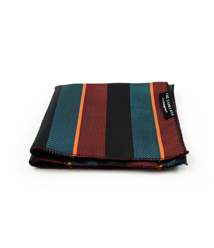 Multi Color Stripes Pocket Square - The Dapper Man