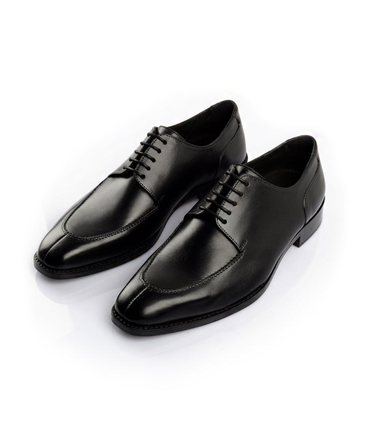 Split Toe Derby Black - Best hand-made leather derby in India