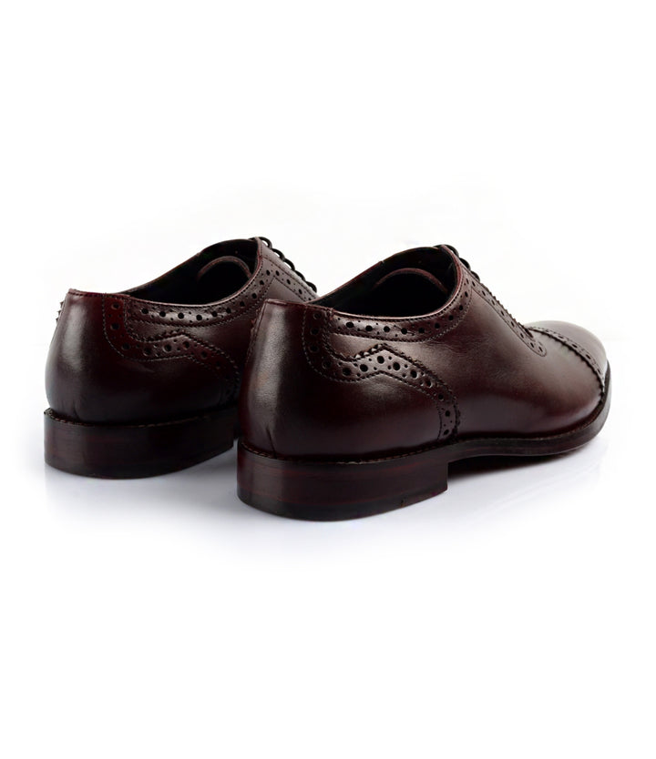 Pelle Santino - Adelaide Oxfords - Burgundy - Best handmade Blake stitched shoes India