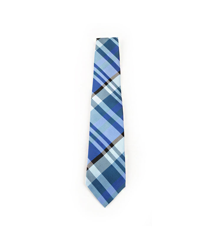 Royal Checquered Blue & Green Neck Tie
