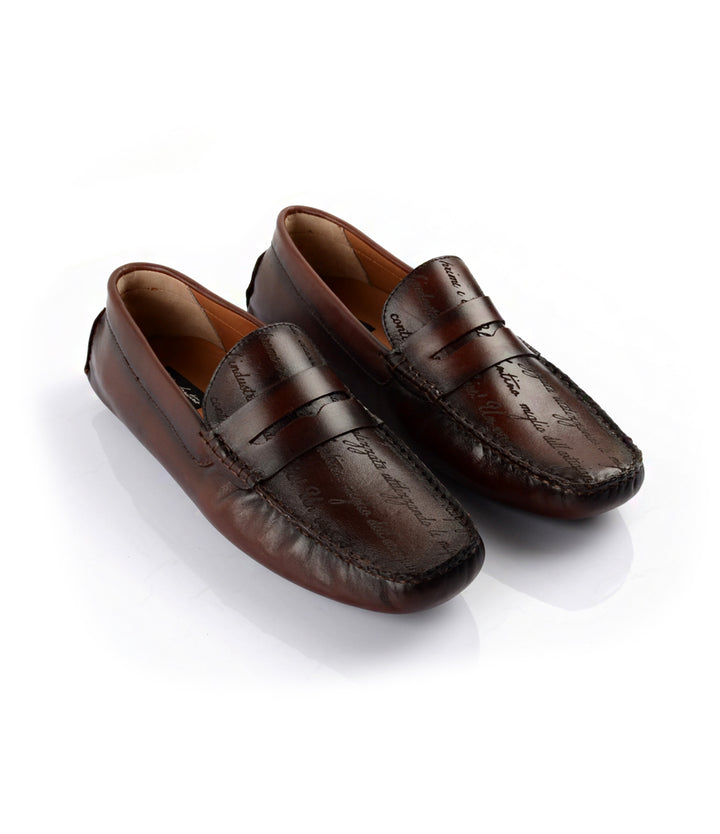 Pelle Santino - Signature Driving Loafer - Cognac - Best driving shoes online India