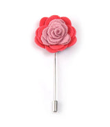 Pink Combination Rosette Lapel Pin