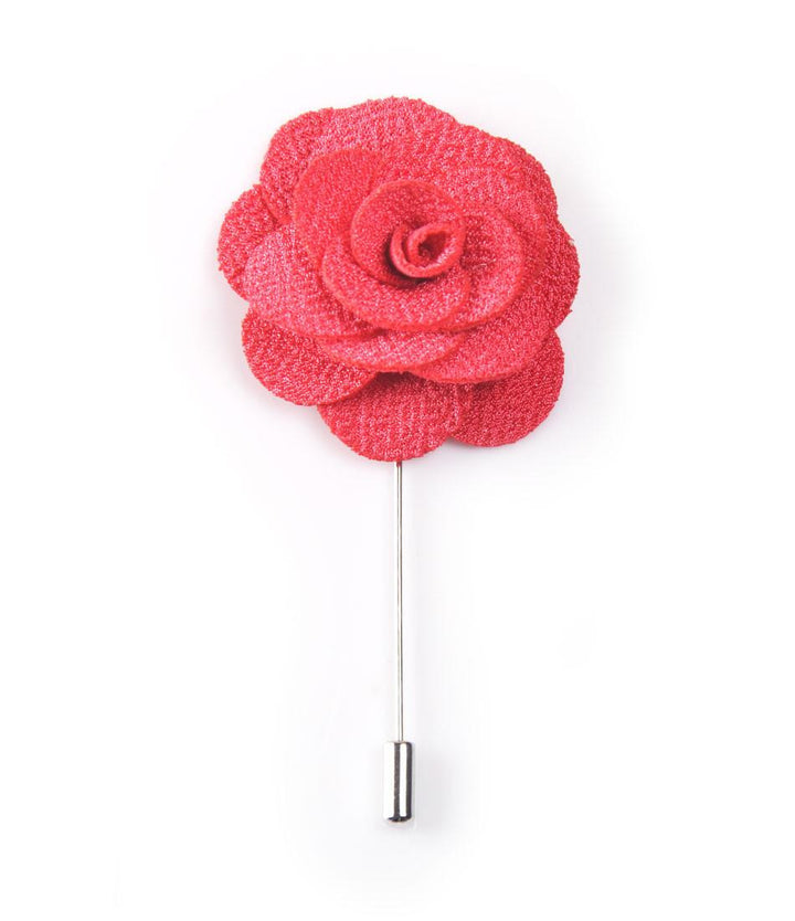 Pink Rose Flower Lapel Pin - The Dapper Man