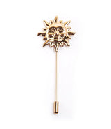 Golden Sun Metal Lapel Pin
