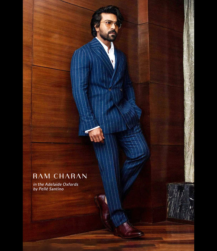 Ram Charan in Pelle Santino - Adelaide Oxfords - Burgundy - Best handmade Blake stitched shoes India