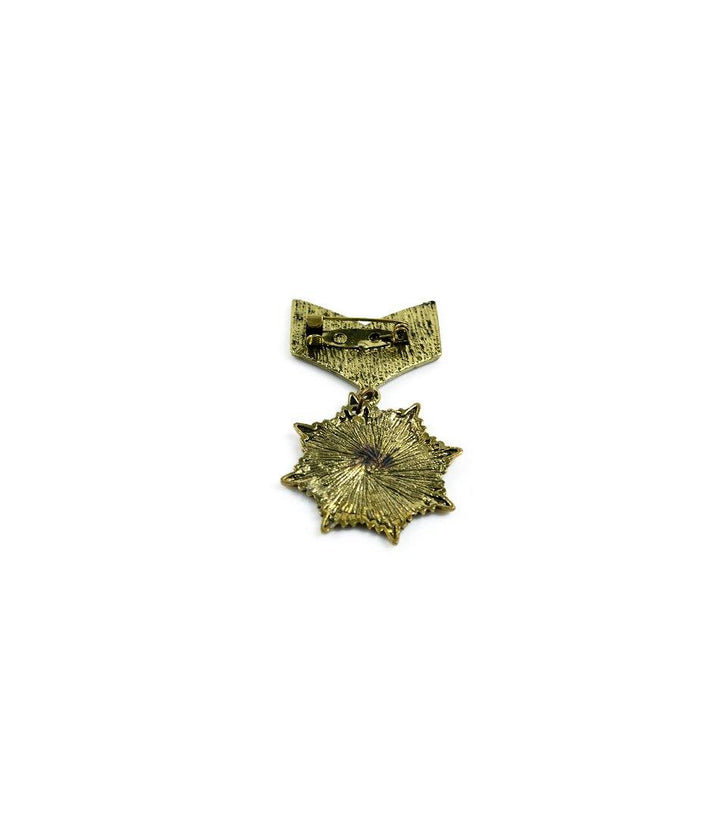 the dapper man - Antique Military Badge Brooch