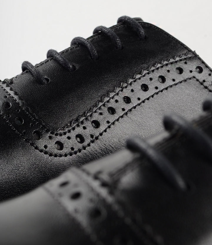 Pelle Santino - Adelaide Oxfords - Black - Best handmade blake stitched shoes India 