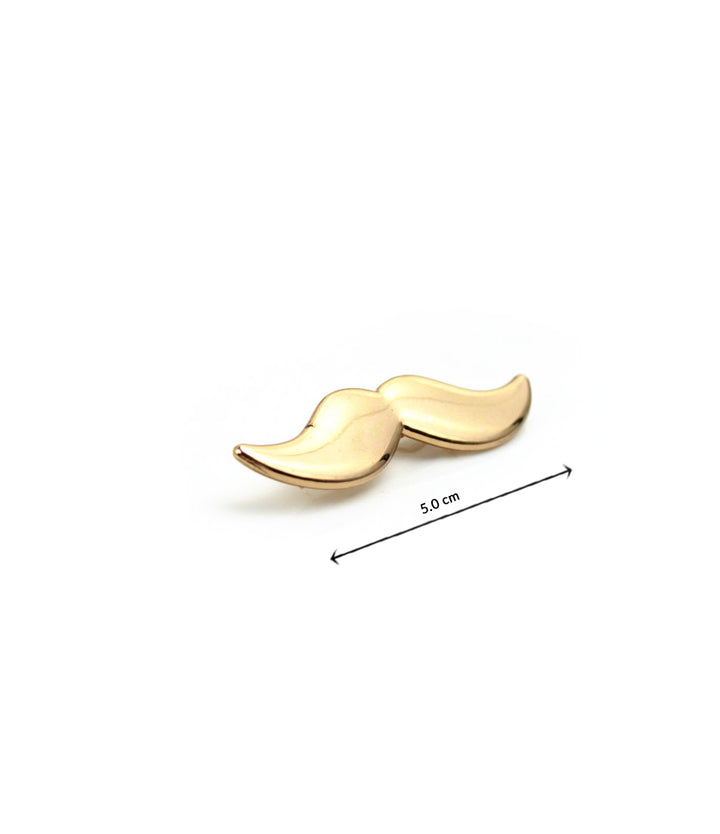 the dapper man - Gold Mustache Tie Bar