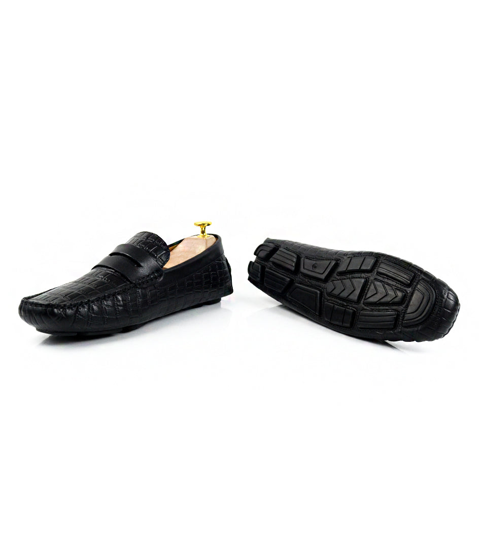 Pelle Santino Penny Driving Loafer Black Best driving shoes