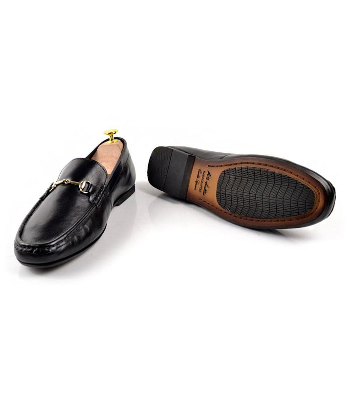 Leather Bit Loafers - Black - The Dapper Man