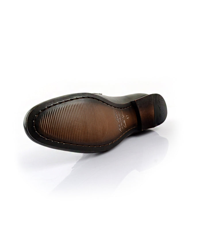 Pelle Santino - Fringe Bit Loafers - Caramel | Blake Stitched Shoes India - best handmade shoes online
