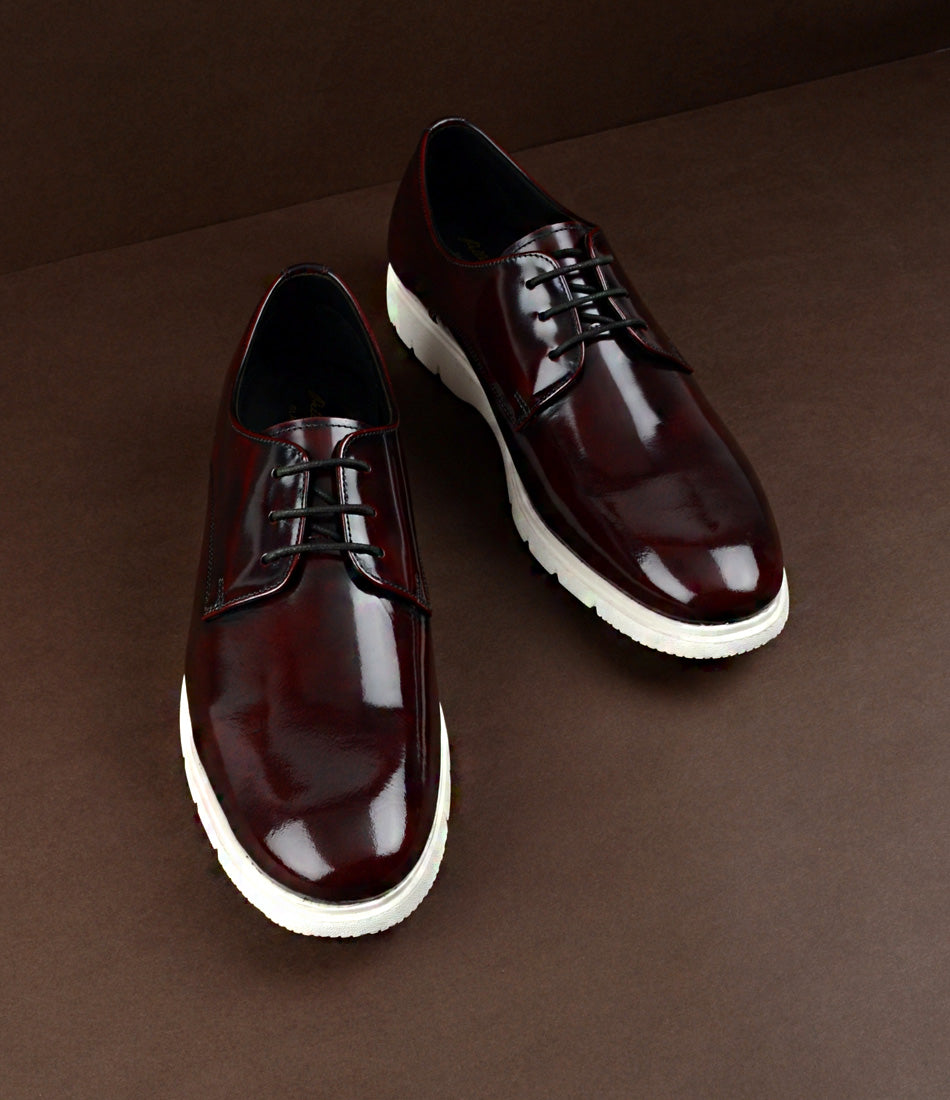 Oxblood leather hot sale shoes